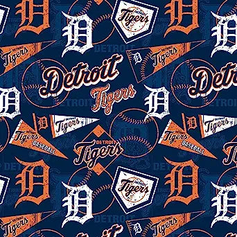 Handmade Valance or Curtain Panel Tigers Flag