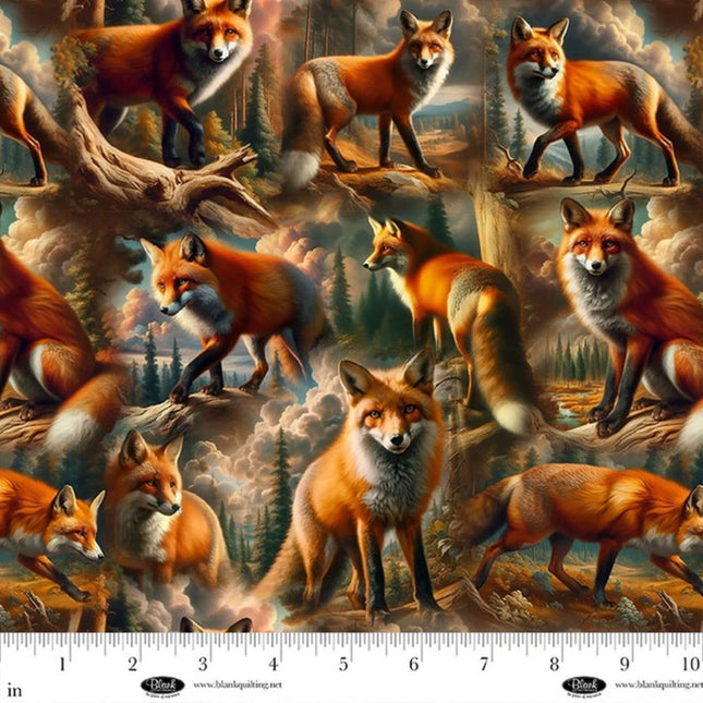 Curtain Valance - Wilderness Song Fox Amber Cotton