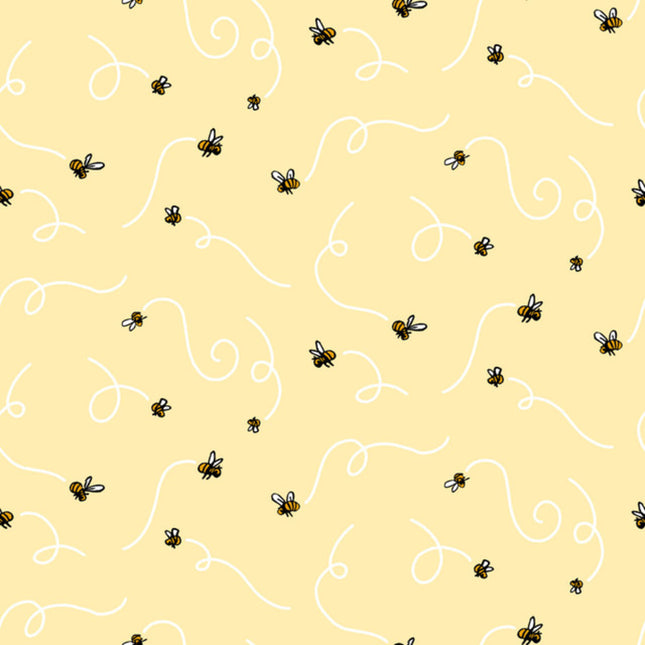 Classic Winnie Bees Cotton Fabric