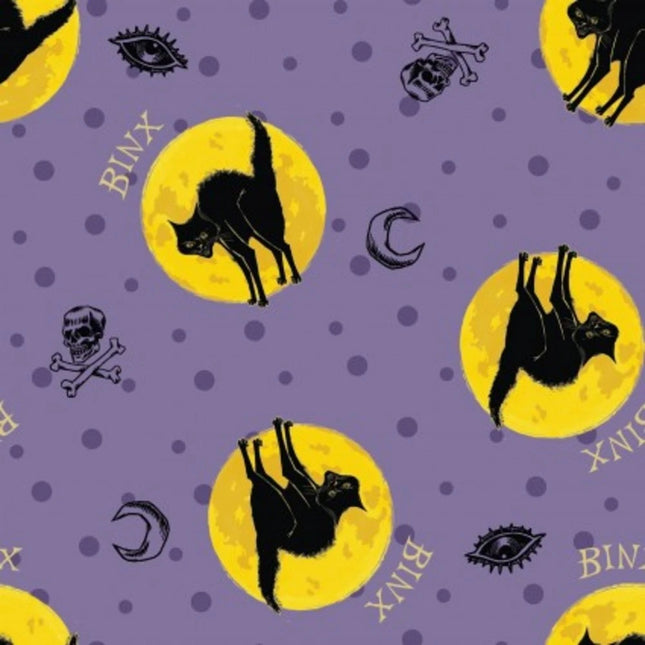 Hocus Pocus Binx Cotton Fabric