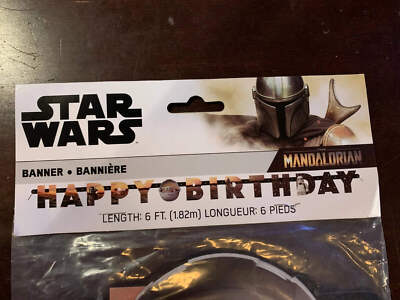 Star Wars Happy Birthday Banner 6 feet Length Bundle of 10