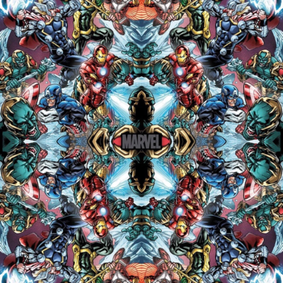 Avengers Strikes Digital Cotton Fabric