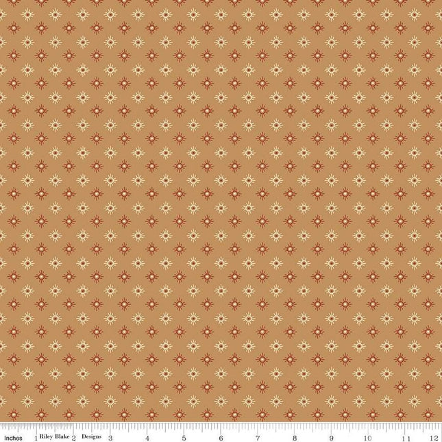 John Wayne American West Sun Tan Cotton Fabric
