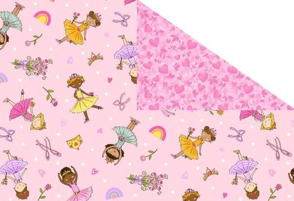 Double-Sided Quilt Fabric – Ballerina Dreams