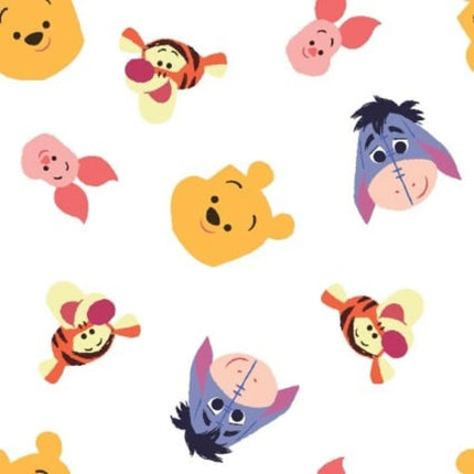 Pooh Sweet Head Toss Cotton Fabric