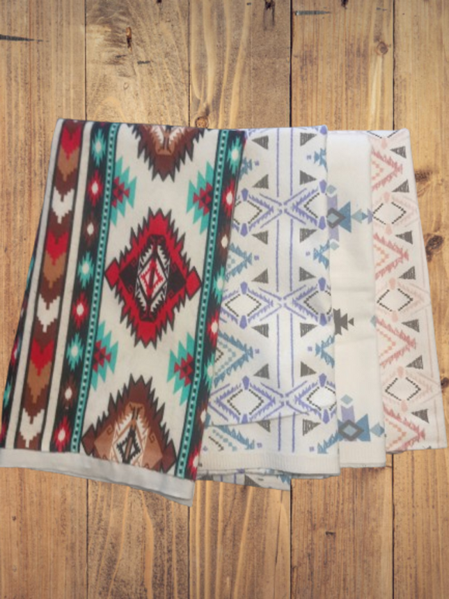 4 Half Yards -Assorted Southwestern Flannel Half Yard Bundle