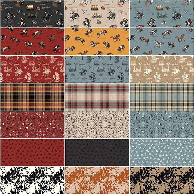 Assorted John Wayne Courage Fabric - 1 lb Scrap Bundle