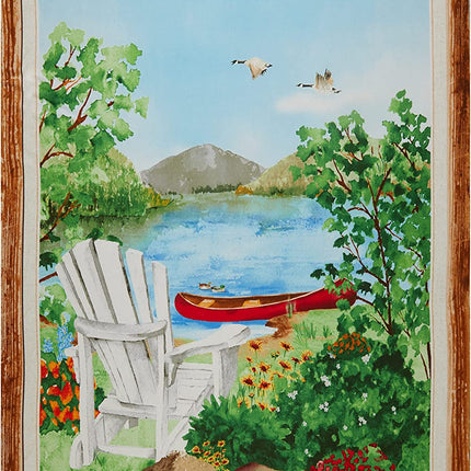 Handmade Tapestry “Dockside Lake Scenic”