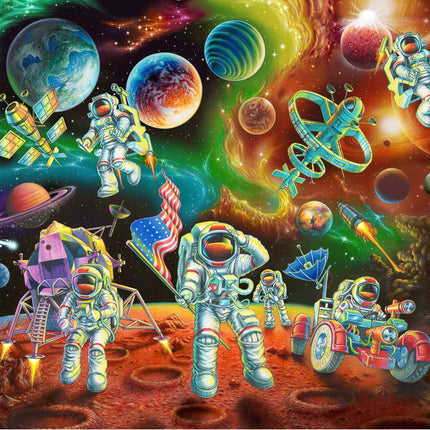 Moonwalkers 36" Wide Panel Cotton Fabric