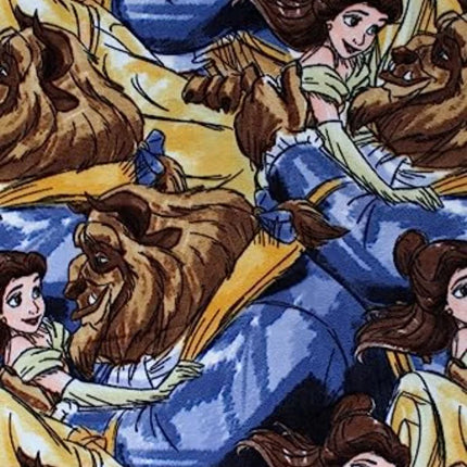 Handmade Single Layer Fleece 58"x 72" Throw Blanket "Princess Belle Beauty and The Beast ”