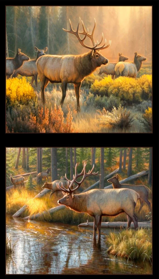 Handmade Tapestry "Morning Glory Elk”