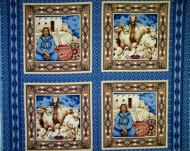 45" Native Legacy Cotton Pillow Panel