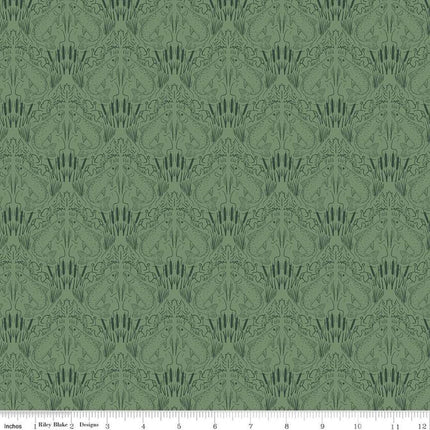 Let's Wander First Catch Sage Cotton Fabric