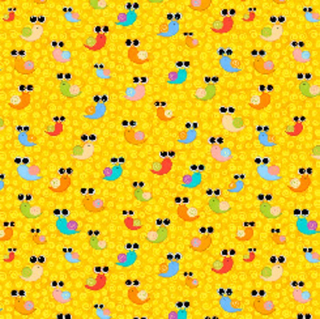 Hip Hop Sails Yellow Cotton Fabric