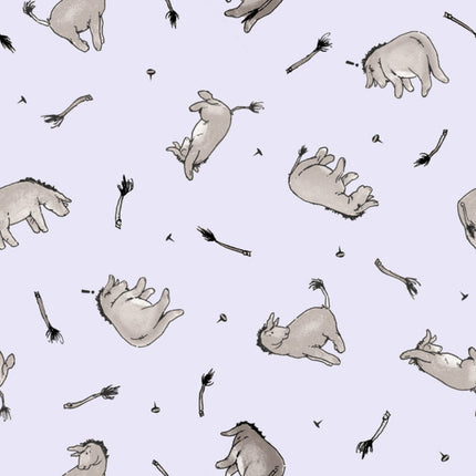 Classic Winnie Donkeys Cotton Fabric