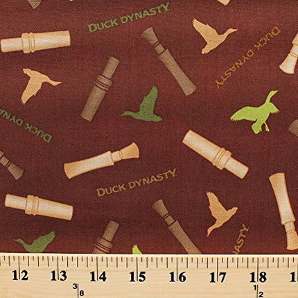 Duck Dynasty Wooden Duck Calls Whistles Cotton Fabric