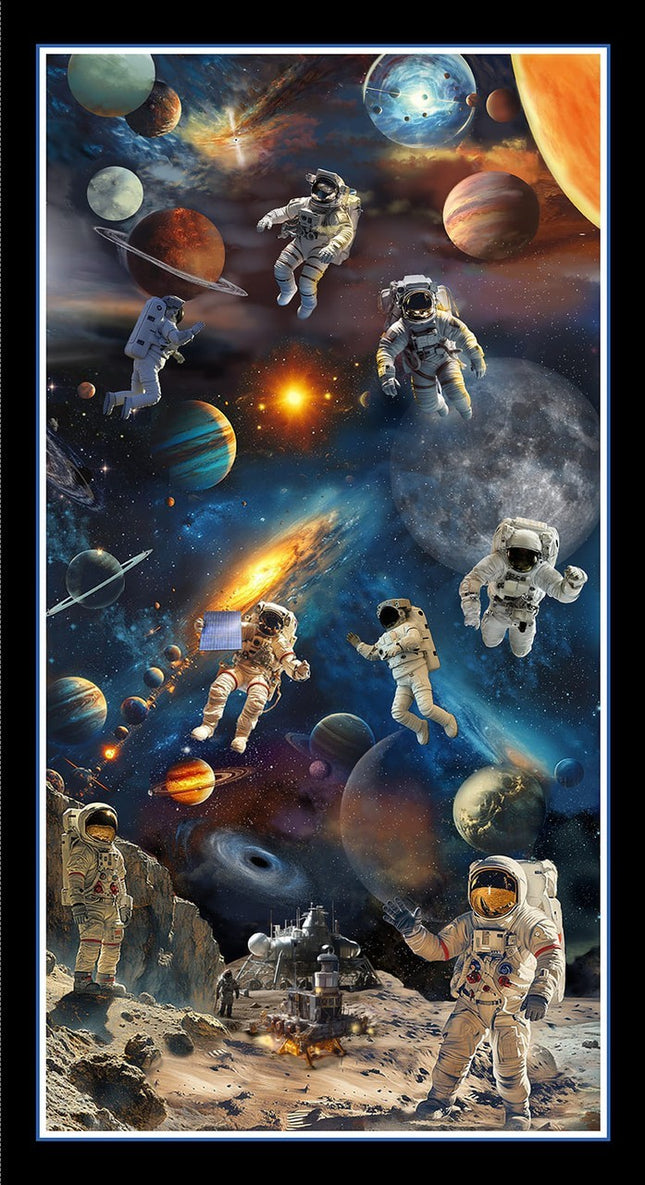 Space Cadet Cotton 24" Panel Fabric