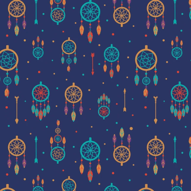 Dreamcatchers Multi Flannel Fabric