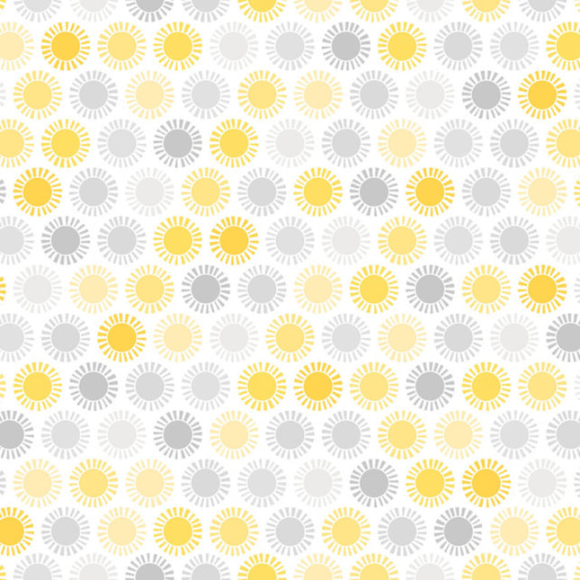 Pillowcase - Playtime Sun Gray Flannel