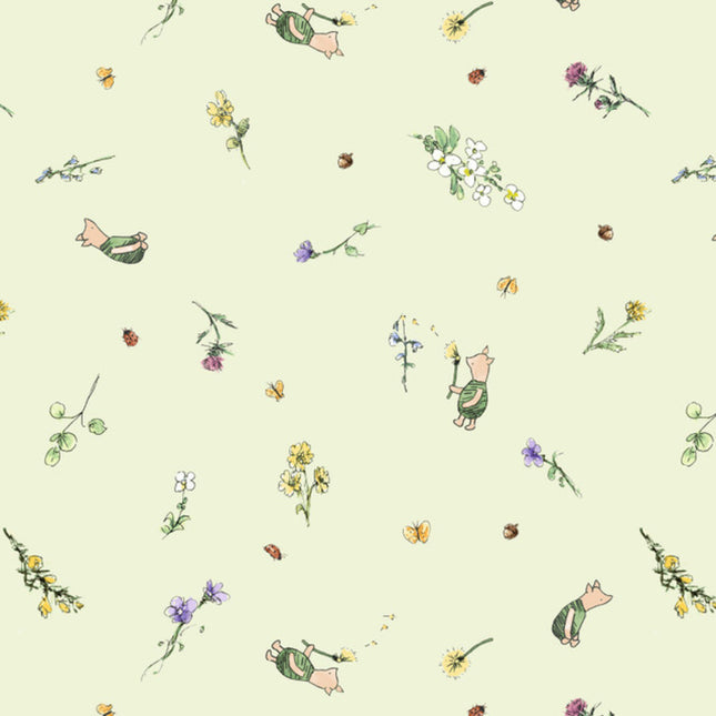 Classic Winnie Piglets Cotton Fabric