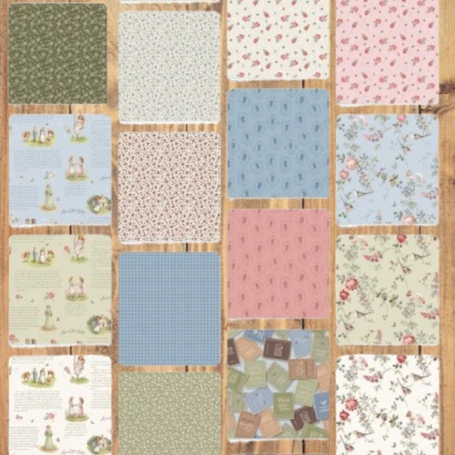 10 Fat Quarters - Assorted Anne of the Green Gables Cotton Fat Quarter Bundle