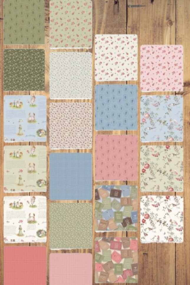 10 Fat Quarters - Assorted Anne of the Green Gables Cotton Fat Quarter Bundle