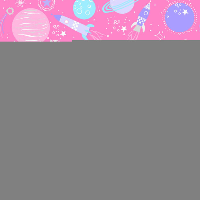 Pillowcase - Playtime Space Pink Flannel