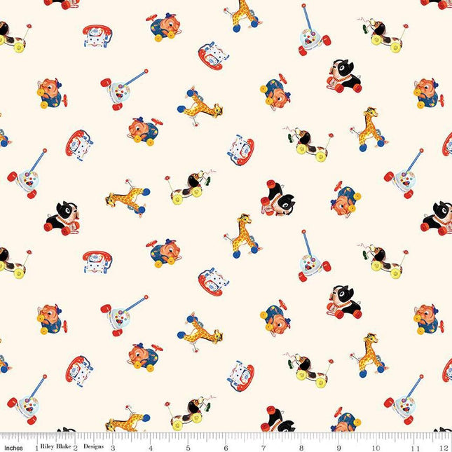 Pillowcase - Pop 'n Play Caricature Toss Le Creme Cotton