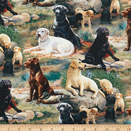 Puppies Best in Breed Cotton Fabric Curtain