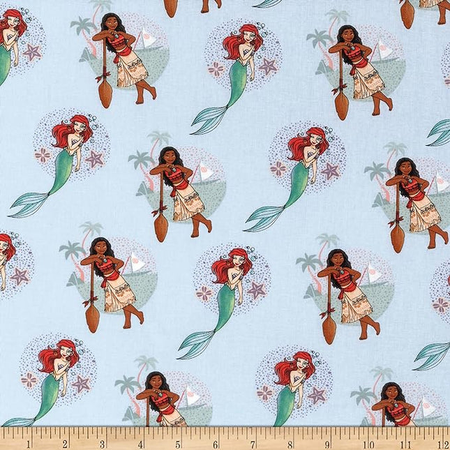 Princess Ultimate Celebration Badge Multi Cotton Fabric Curtain