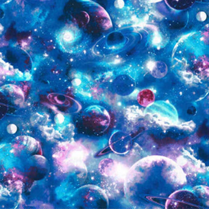Handmade Placemat Or Table Runner Blue Interstellar Galaxy