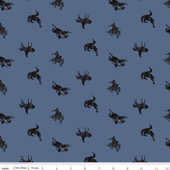 Pillowcase - Back of the Chutes Broncos Denim Cotton