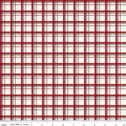 Woodsman Plaid Cream Cotton Fabric