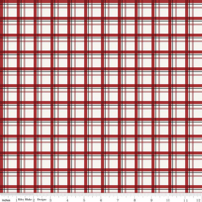 Woodsman Plaid Cream Cotton Fabric