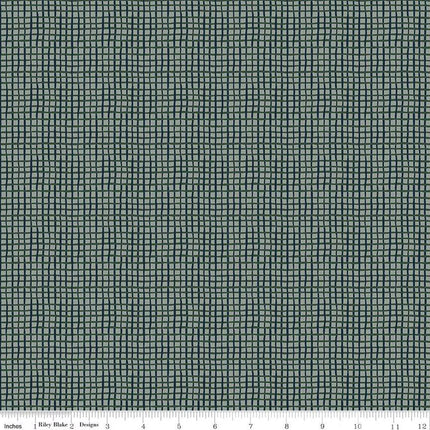 Handmade Placemat Or Table Runner 'Round the Mountain Wonky Gingham Dusk