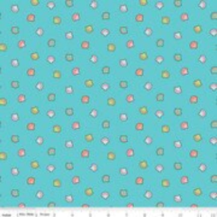 Handmade Placemat Or Table Runner Mer-Mazing Shells Blue