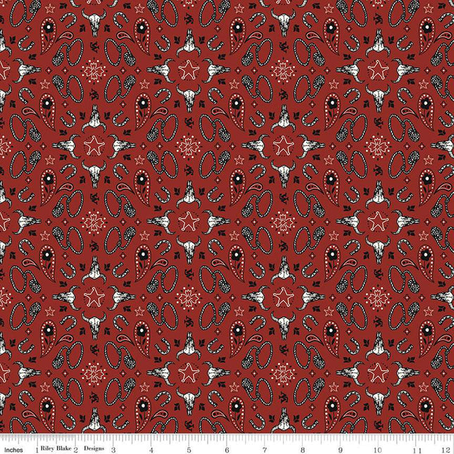 Handmade Placemat Or Table Runner John Wayne Courage Bandanna Barn Red