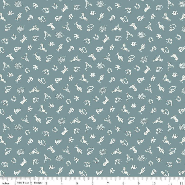John Wayne Courage Icons Storm Cotton Fabric