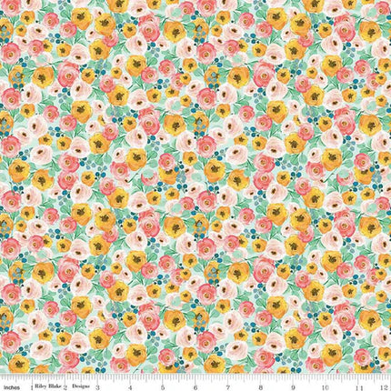 Handmade Placemat Or Table Runner Spring Garden Sky