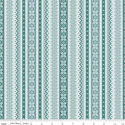 Ski Hill Sweater Powder Cotton Fabric