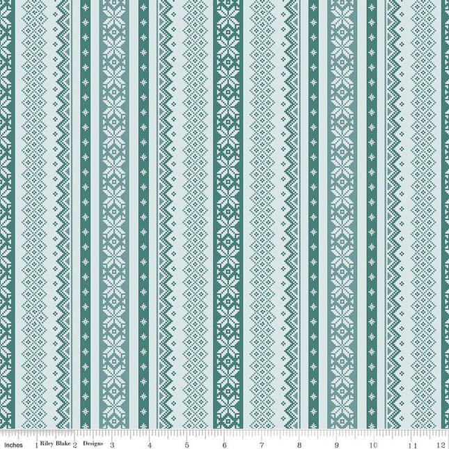 Ski Hill Sweater Powder Cotton Fabric