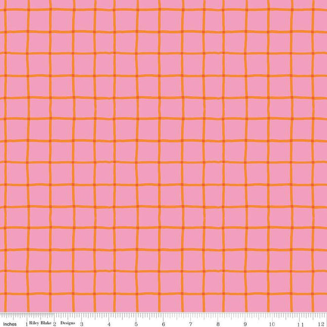 100 Aker Woods Picnic Plaid Pink Cotton Fabric
