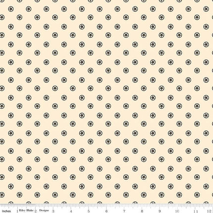 Handmade Valance or Curtain Panel Cowboys Circle Stars Cream