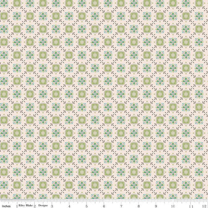 Piece & Plenty Herbs Lettuce Cotton Fabric