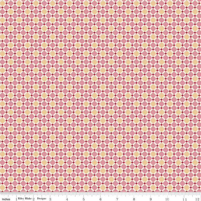 Piece & Plenty Plaid Berry Cotton Fabric