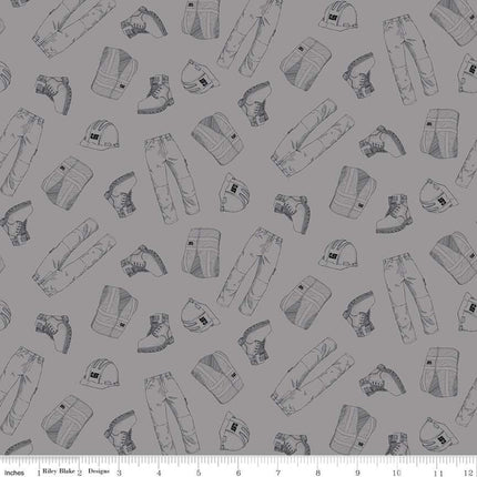 CAT® Garb Gray Cotton Fabric