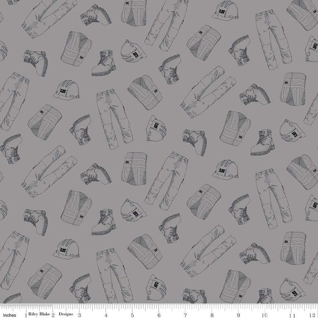 CAT® Garb Gray Cotton Fabric