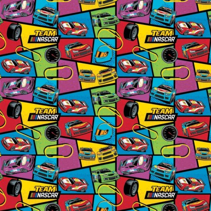 Double Sided Cotton Blanket - Team Nascar Dynamic Racers Cotton