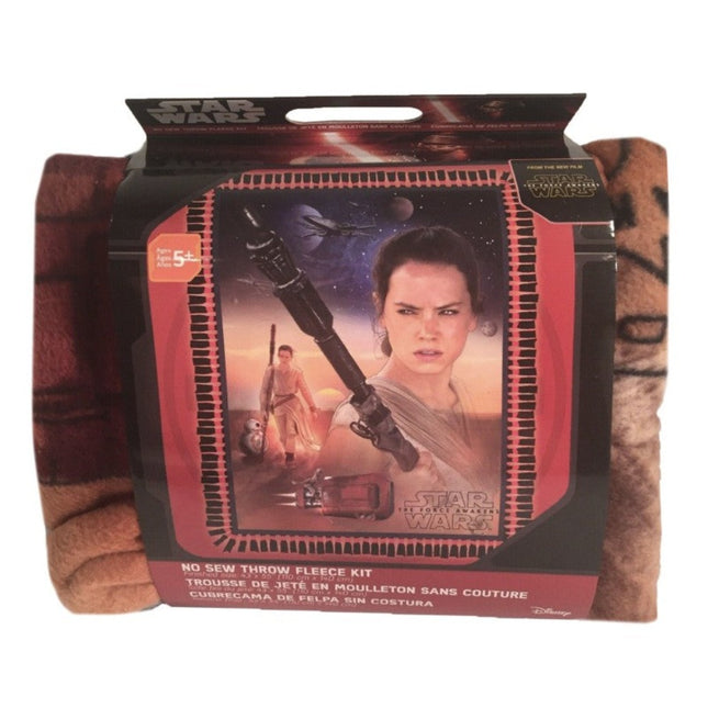 Star Wars VII Rey No Sew Blanket