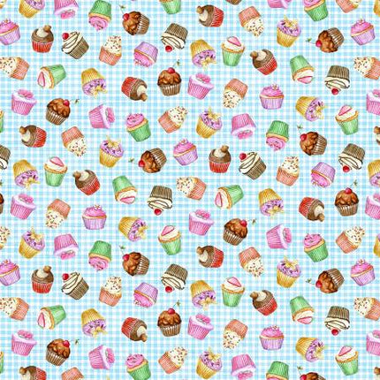 Handmade Valance or Curtain Panel Delicious Cupcake